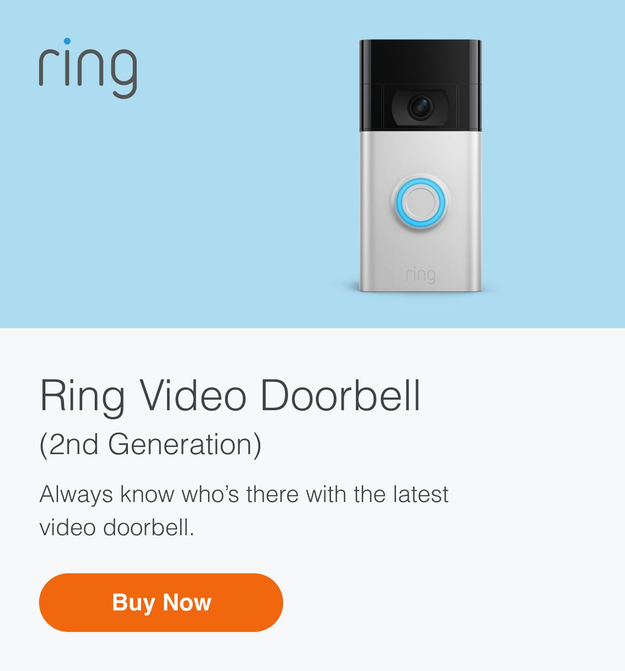 Ring 8VR1S5-SEN0 Wireless Video Doorbell Satin Nickel for sale online 